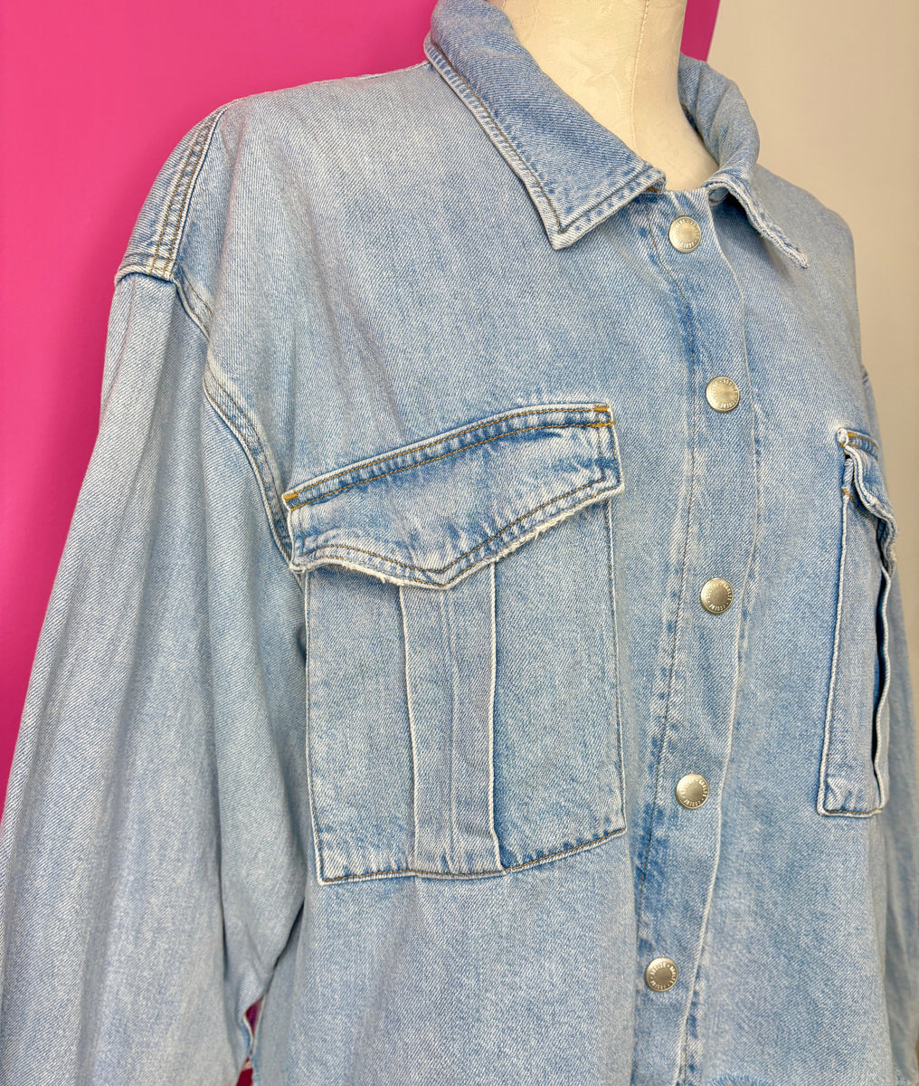 AGOLDE NYX OVERSIZED DENIM SHIRT - L – UpScaleIT