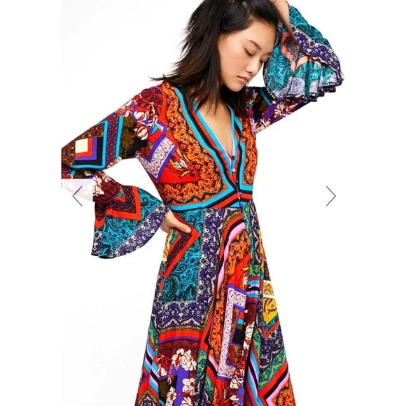 OVER THE RAINBOW FREE PEOPLE MAXI DRESS OVER THE RAINBOW FREE PEOPLE MAXI DRESS