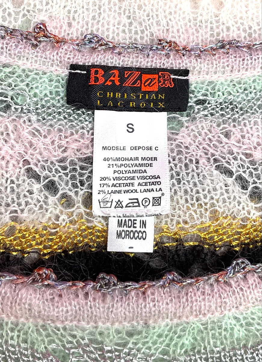 BAZAR CHRISTIAN LACROIX MOHAIR TANK - S – UpScaleIT