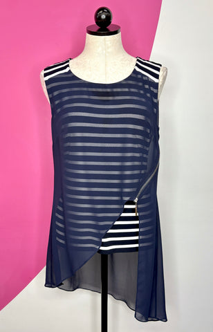 JOSEPH RIBOFF LAYERED TUNIC TOP - 8