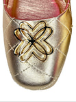 LILLY PULITZER PATINA GOLD BALLET FLATS - 9