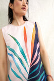 ANTHROPOLOGIE CONDITIONS APPLY PALM DRESS - L