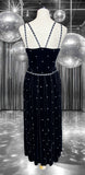 NEW WORTH VELVET JUDY EMBELLISHED DRESS - 10