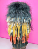 DALIA JIMMY CHOO FRINGE FOX BOOTS - 39/9