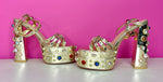 AZALEA WANG AKIRA LOLA JEWELED PLATFORM - 7.5