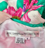 VINTAGE ANNE CRIMMINS SILK FLORAL TOP - 6