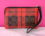 FIELD PLAID SIGNATURE C COACH WRISTLET