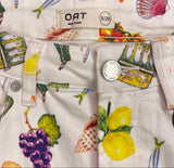 NEW OAT ITALIAN NOVELTY PRINT JEANS - 8/29