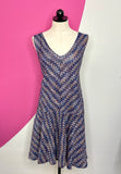 ANTHRO MAEVE WESTWATER CHEVRON DRESS- XL