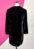ALEXA CHUNG SEQUIN EMBELLISHED VELVET DRESS - 8