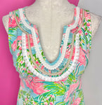 LILLY PULITZER FLAMINGO HARPER SHIFT DRESS- S