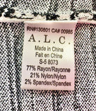 A.L.C. LYONS STRIPE INTARSIA KNIT SKIRT - XS