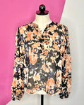 TANYA TAYLOR MIRANDA ABSTRACT BLOUSE - S