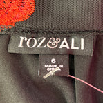 ROZ & ALI EMBROIDERED OVERLAY TULLE SKIRT - 6