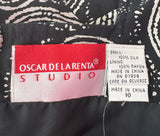 2PC VINTAGE OSCAR DE LA RENTA STUDIO DRESS + SCARF - 10