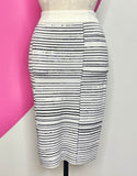 A.L.C. LYONS STRIPE INTARSIA KNIT SKIRT - XS