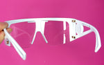 SUNGLASSES - VERSACE MEDUSA CLEAR SHIELDS