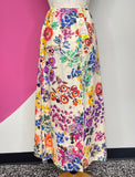 NEW JOHNNY WAS EVALON LINEN SEAMED SKIRT - XS/S