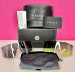 SUNGLASSES - VERSACE MEDUSA CLEAR SHIELDS