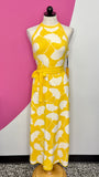 NEW DIANE VON FURSTENBERG GINKGO HALTER DRESS - XL