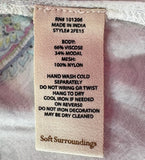 NEW SOFT SURROUNDING BLUE FLORENT TUNIC - S