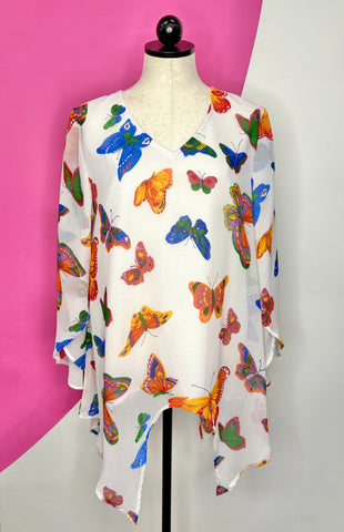 NEW ANTHONY ORIGINAL BUTTERFLY TOP - M