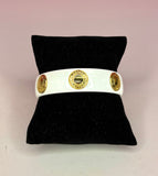 LOGO ACRYLIC COACH BANGLE BRACELET