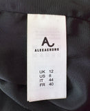 ALEXA CHUNG SEQUIN EMBELLISHED VELVET DRESS - 8