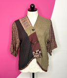 VINTAGE DONNA JESSICA KIMONO BUTTON JACKET - XS/S