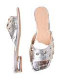 NEW INTENTIONALLY BLANK SADIE METALLIC SLIDES - ALL SIZES