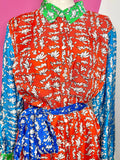 ESCADA 100% SILK DSEHRA FANTASY DRESS - DE46/XL