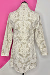 KHANGURA BROCADE DUSTER JACKET - S