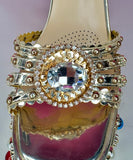 AZALEA WANG AKIRA LOLA JEWELED PLATFORM - 7.5
