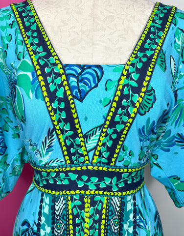 lilly pulitzer ilia maxi dress Lilly Pulitzer NWT Ilia Maxi Dress Seabreeze Plant One On You Size 6