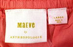 ANTHROPOLOGIE MAEVE TULLE CORAL DRESS - L