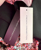 NEW FRENCH CONNECTION ROSE SEQUIN DRESS - 0
