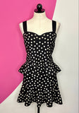 EXPRESS POLKA DOT TOP + SKIRT (2PC) - XL