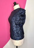 ANTHROPOLOGIE MARIE SEQUIN TOP - XS/S