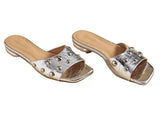 NEW INTENTIONALLY BLANK SADIE METALLIC SLIDES - ALL SIZES
