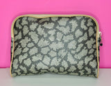 VINTAGE YSL GIRAFFE PRINT TOILETRY CLUTCH