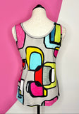 ART BY DOLCEZZA ABSTRACT TOP + JACKET (2PC) - S/M