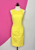 LUXURY VALENTINO SUNFLOWER SHIFT DRESS - 40/6