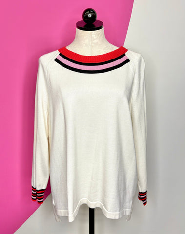 CABI PICKLEBALL PULLOVER SWEATER - L