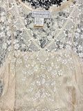 VINTAGE JESSICA MCCLINTOCK PRAIRIE LACE DRESS - 6