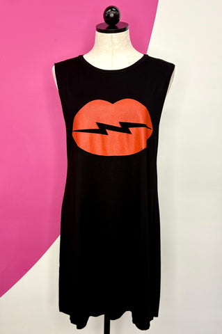 LAUREN MOSHI “LIP SERVICE” DRESS - L
