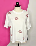 NEW LAUREN MOSHI "CRYSTAL KISSES" TEE - M