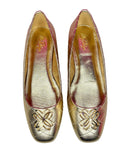 LILLY PULITZER PATINA GOLD BALLET FLATS - 9
