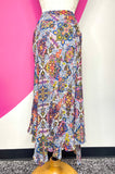 VERONICA BEARD MAC PAISLEY PRINT CREPE MIDI SKIRT - 10