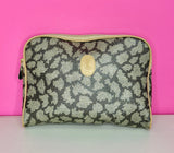 VINTAGE YSL GIRAFFE PRINT TOILETRY CLUTCH