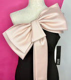 NEW BADGLEY MISCHKA BOW FRONT DRESS - 8